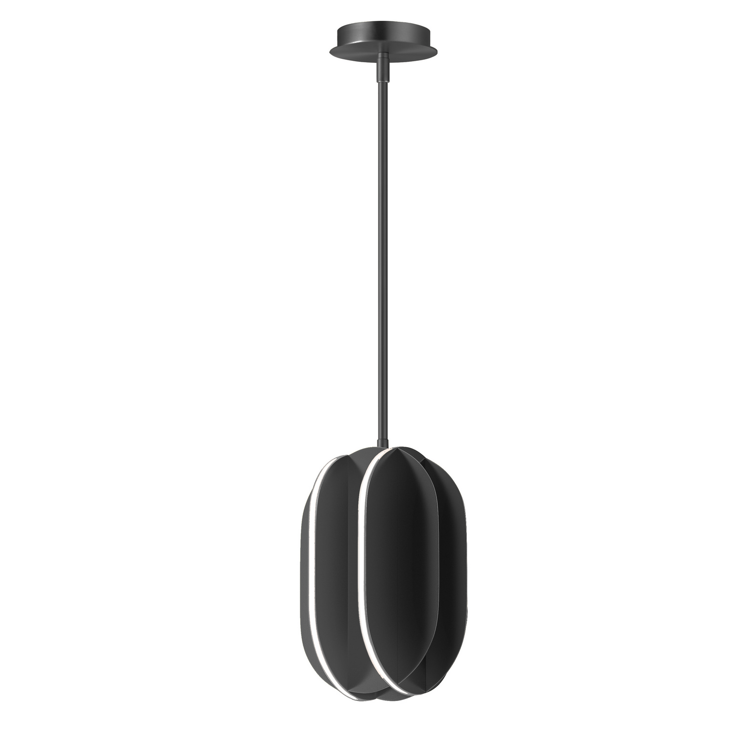 Black LED Pendant from the Interval Collection