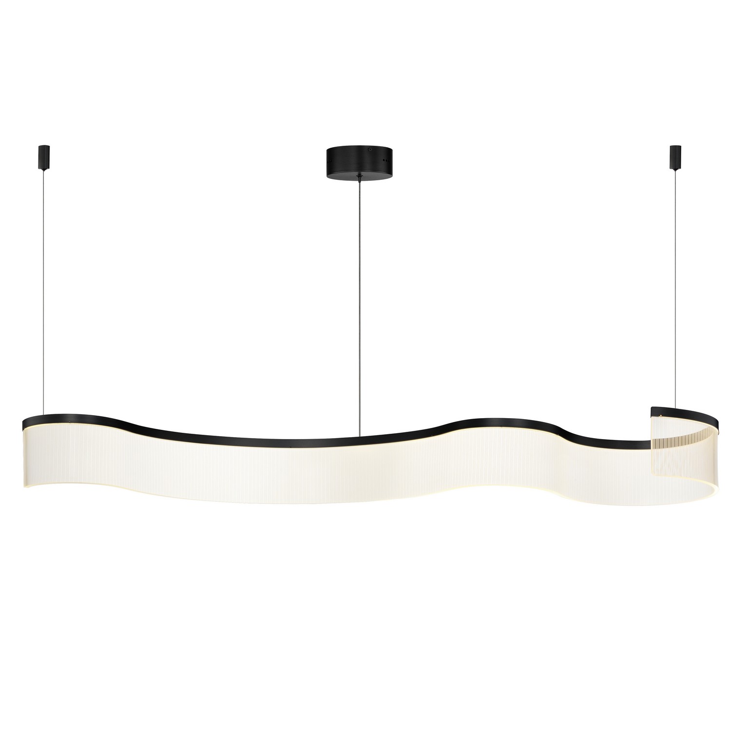 Black LED Pendant from the Sonata Collection