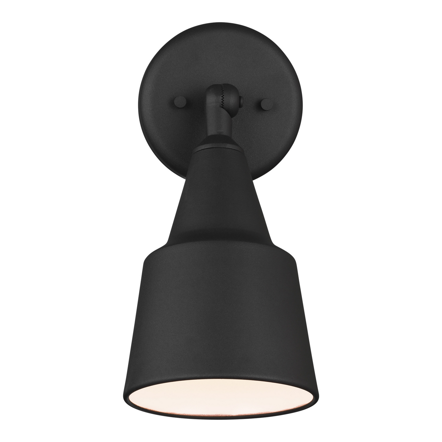 Black One Light Flood Light from the Flood Light Collection