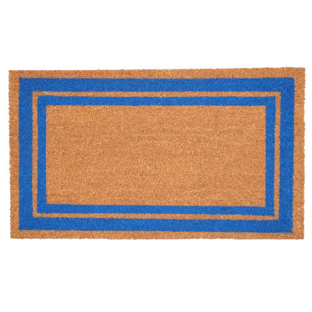 Blue Border Doormat 24" x 36"