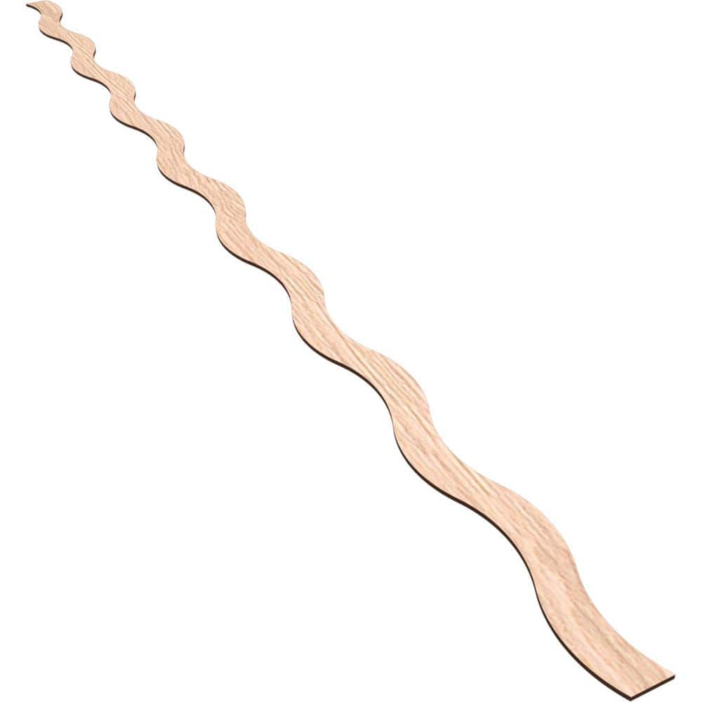 Brazos 94 in. H x 0.25 in. W Slatwall Panels in Red Oak 22-Pack