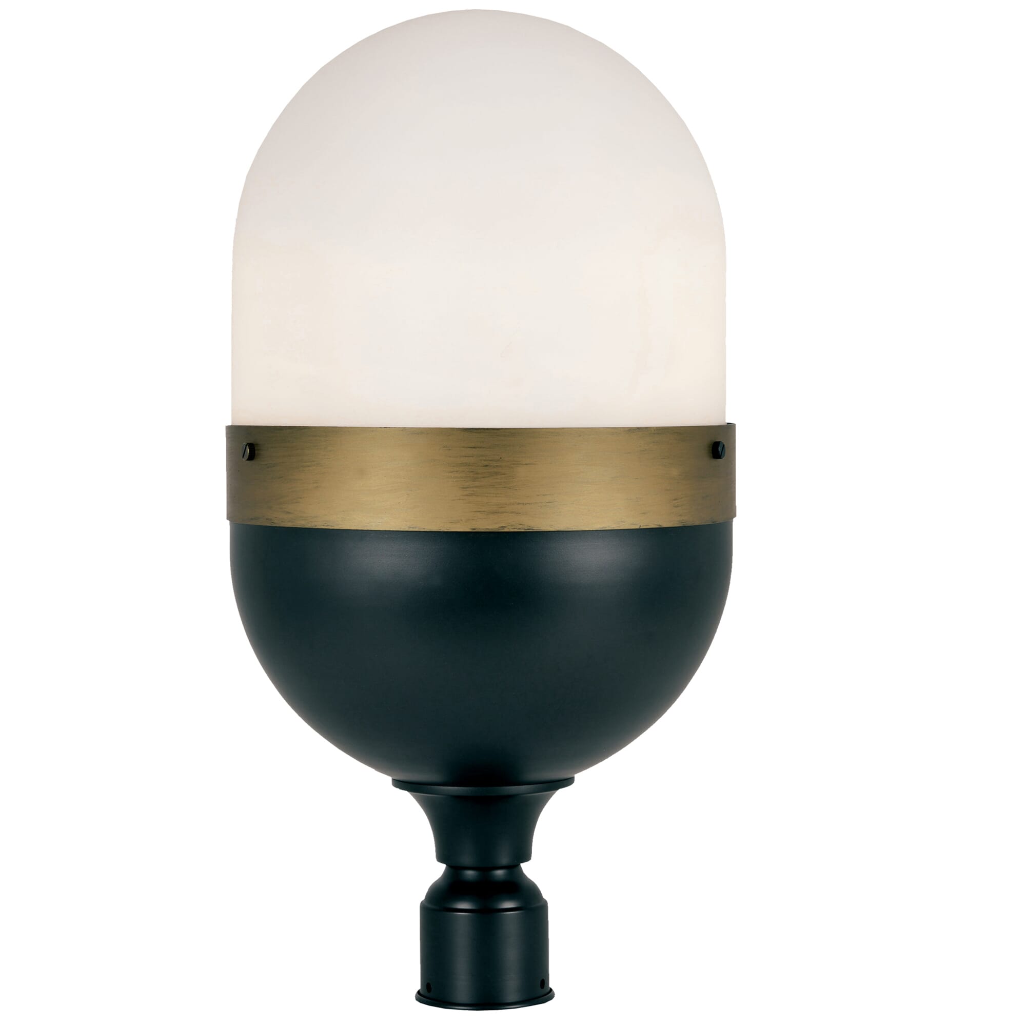 Brian Patrick Flynn for Capsule 23" Outdoor Post Light in Black And Gold