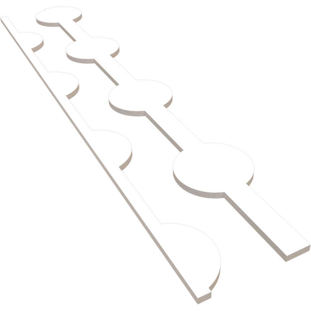 Bridgeport 47 in. H x 0.5 in. W Slatwall Panels in PVC 12-Pack