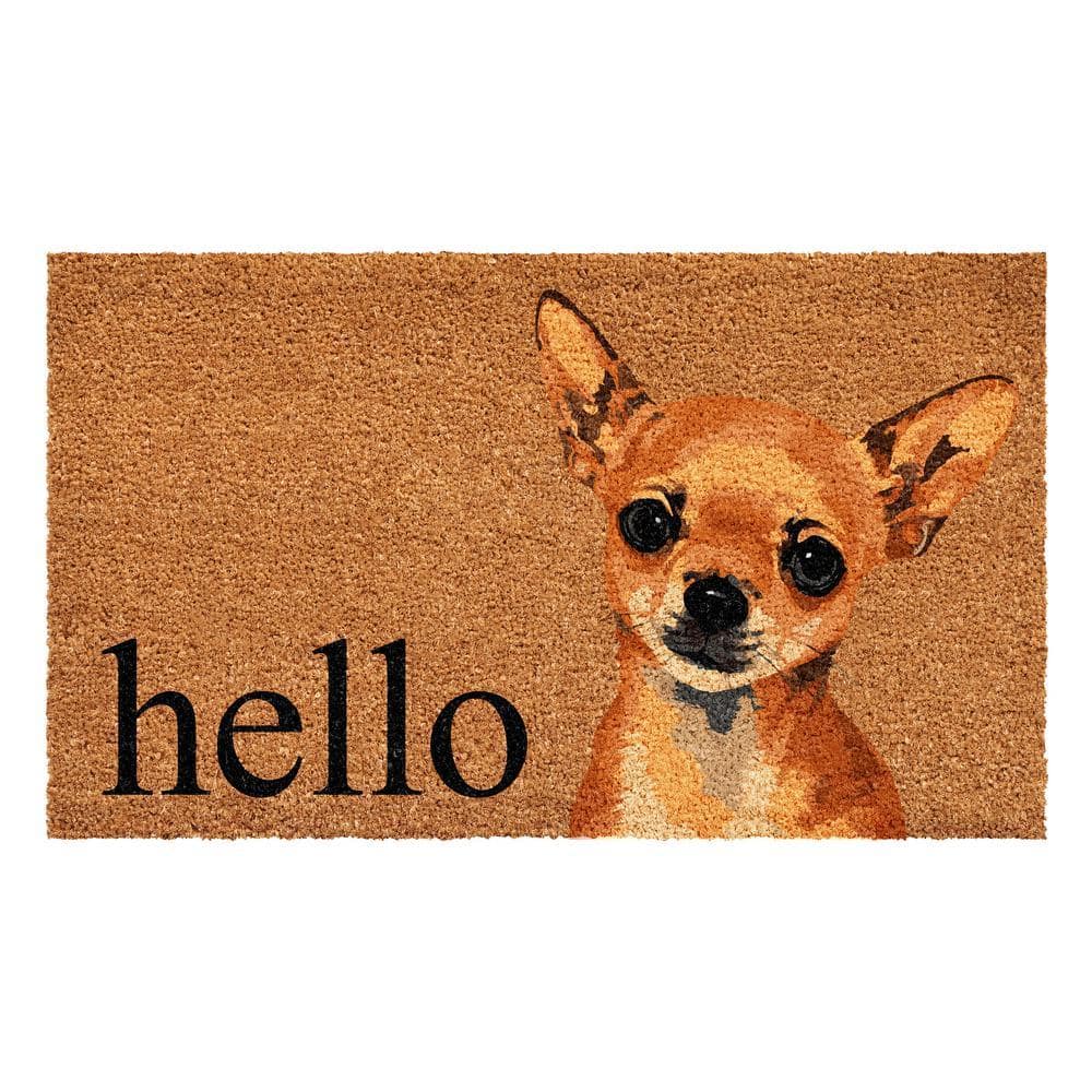 Brown Chihuahua Doormat 17" x 29"
