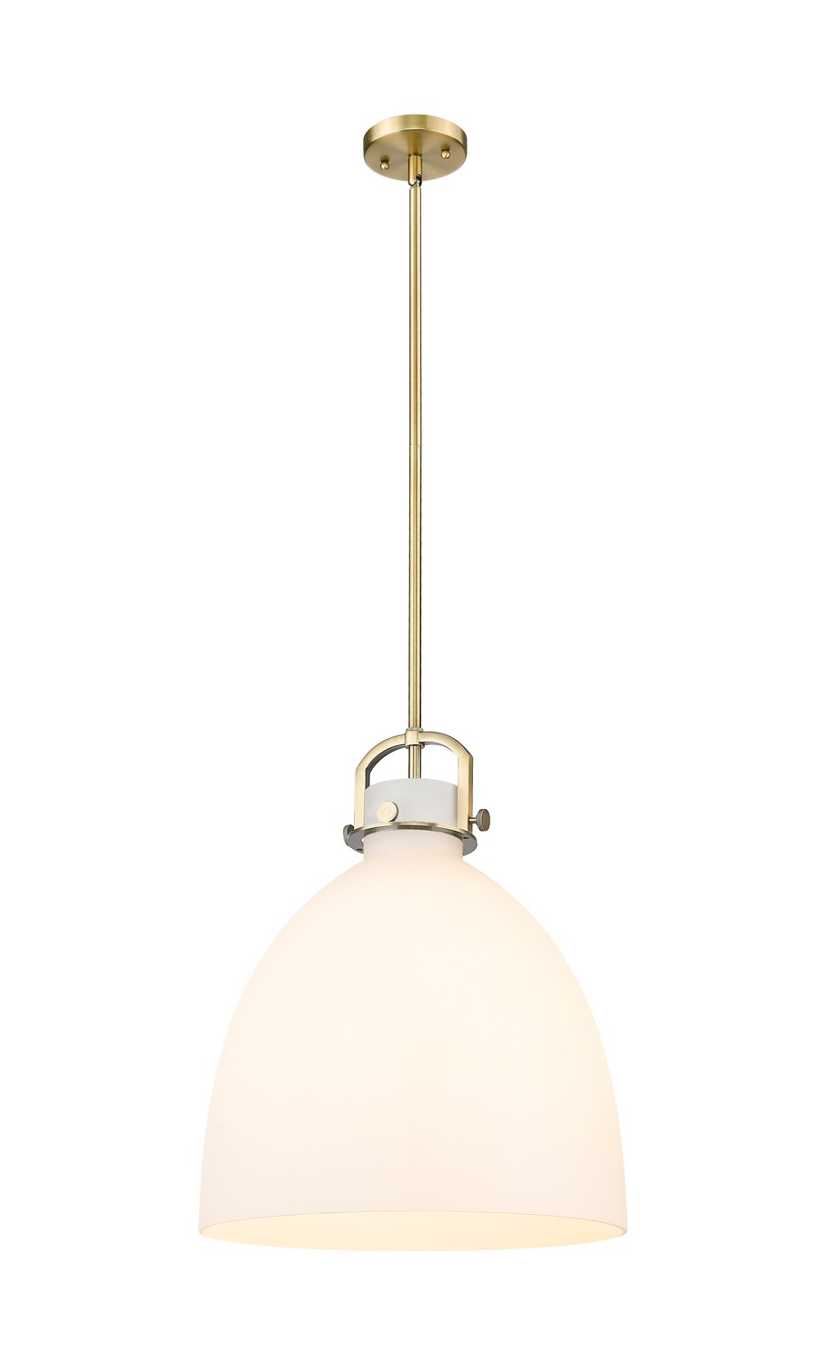 Brushed Brass Pendant from the Downtown Urban Collection