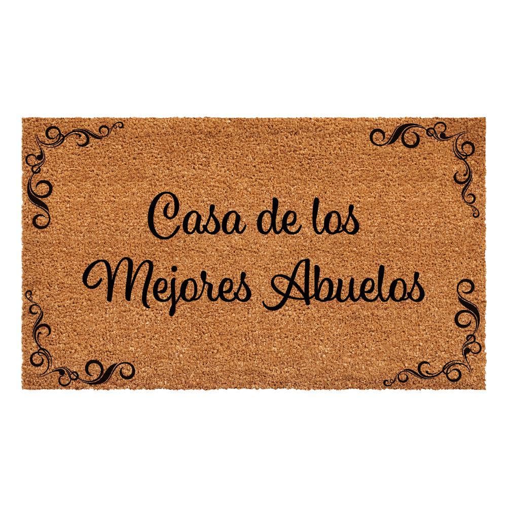 Casa de los mejores Abuelos Doormat 24" x 36"