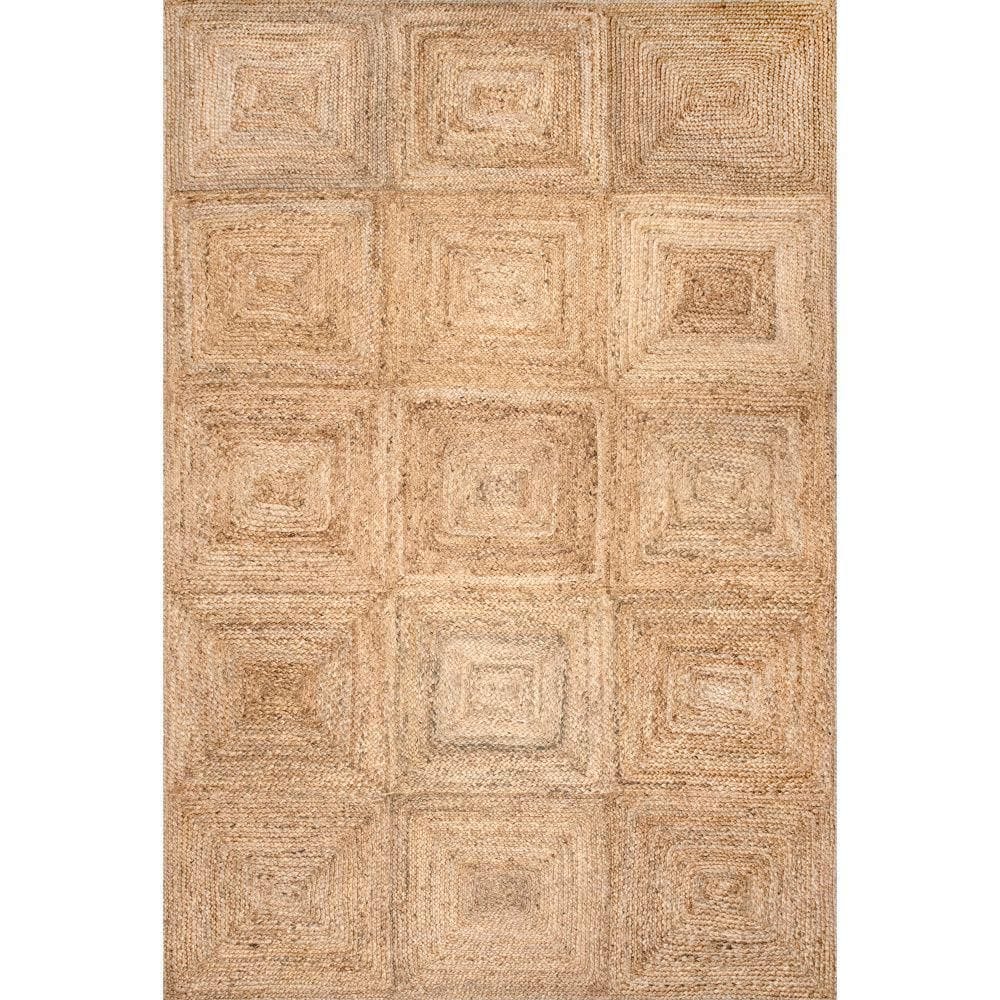 Christie Hand Braided Flatweave Jute Natural 6 ft. x 9 ft. Area Rug