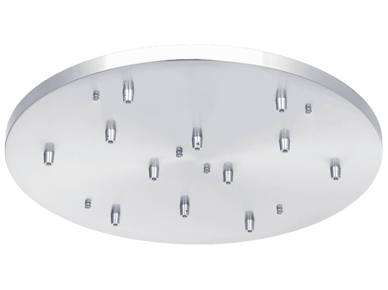 Chrome Ceiling Canopy from the Multi Ceiling Canopy (Line Voltage) Collection