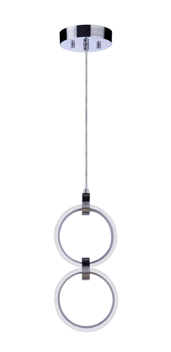 Chrome LED Pendant from the Context Collection
