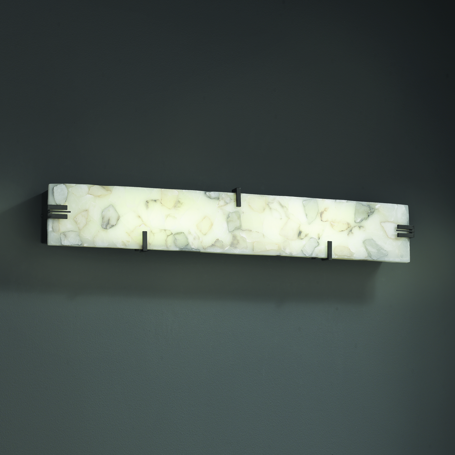 Clips 36" LED ADA Bathroom Vanity Light in Dark Bronze