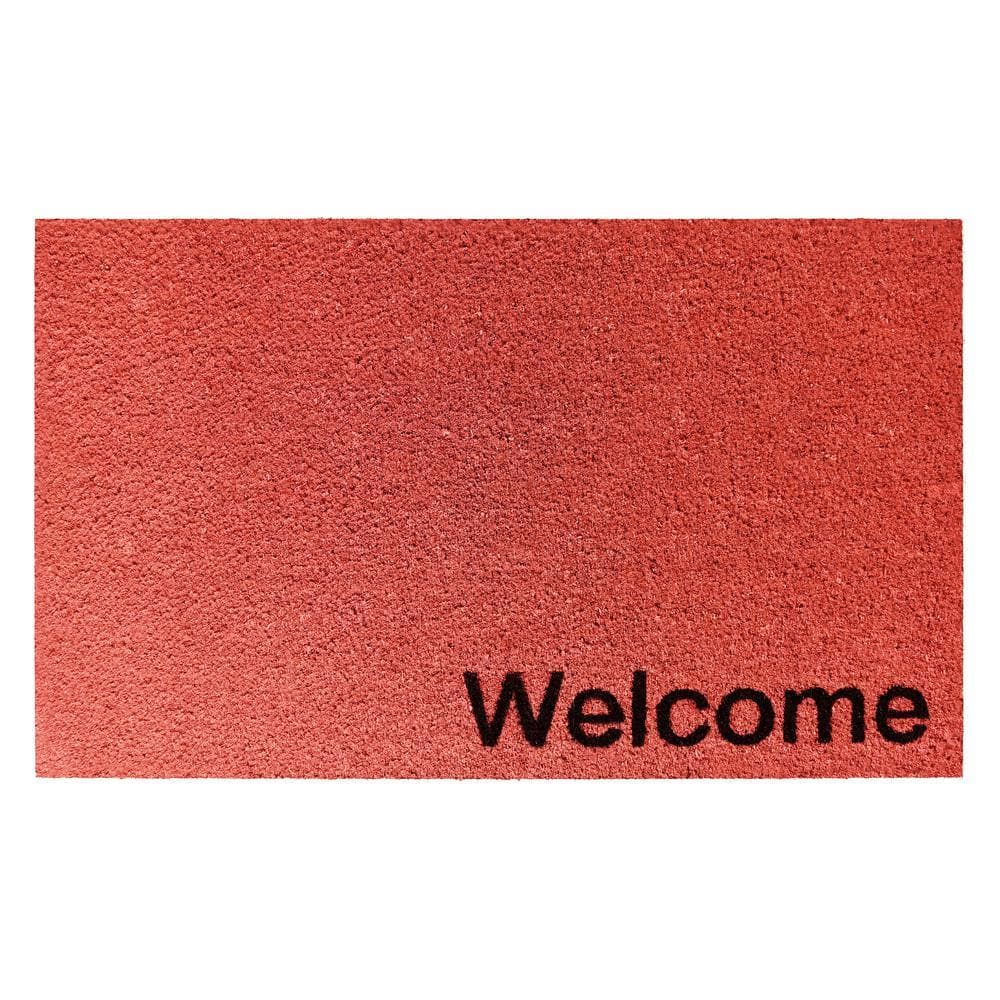 Collins Pink Pastel Welcome Doormat, 24" x 36"