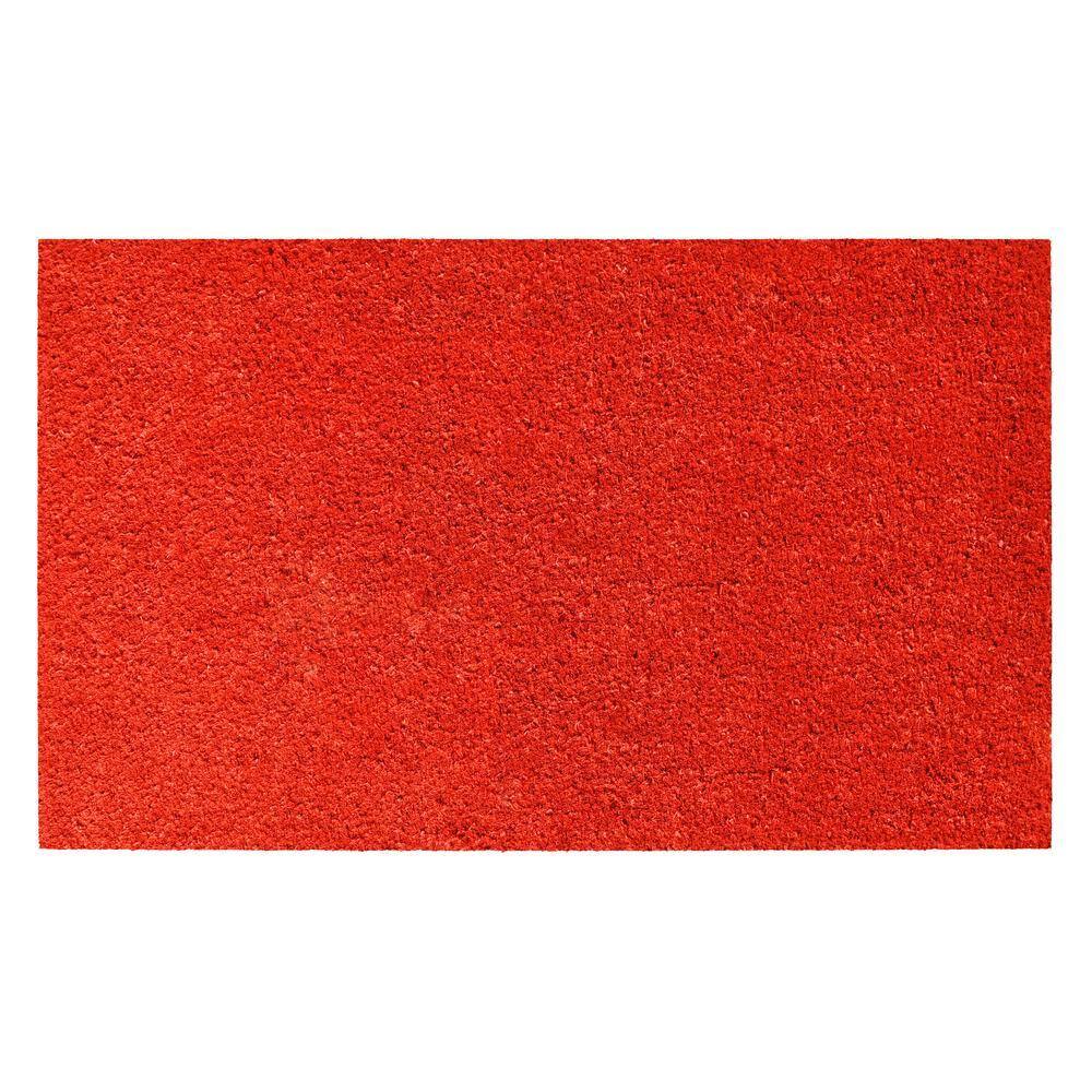 Collins Red Pastel Doormat, 17" x 29"