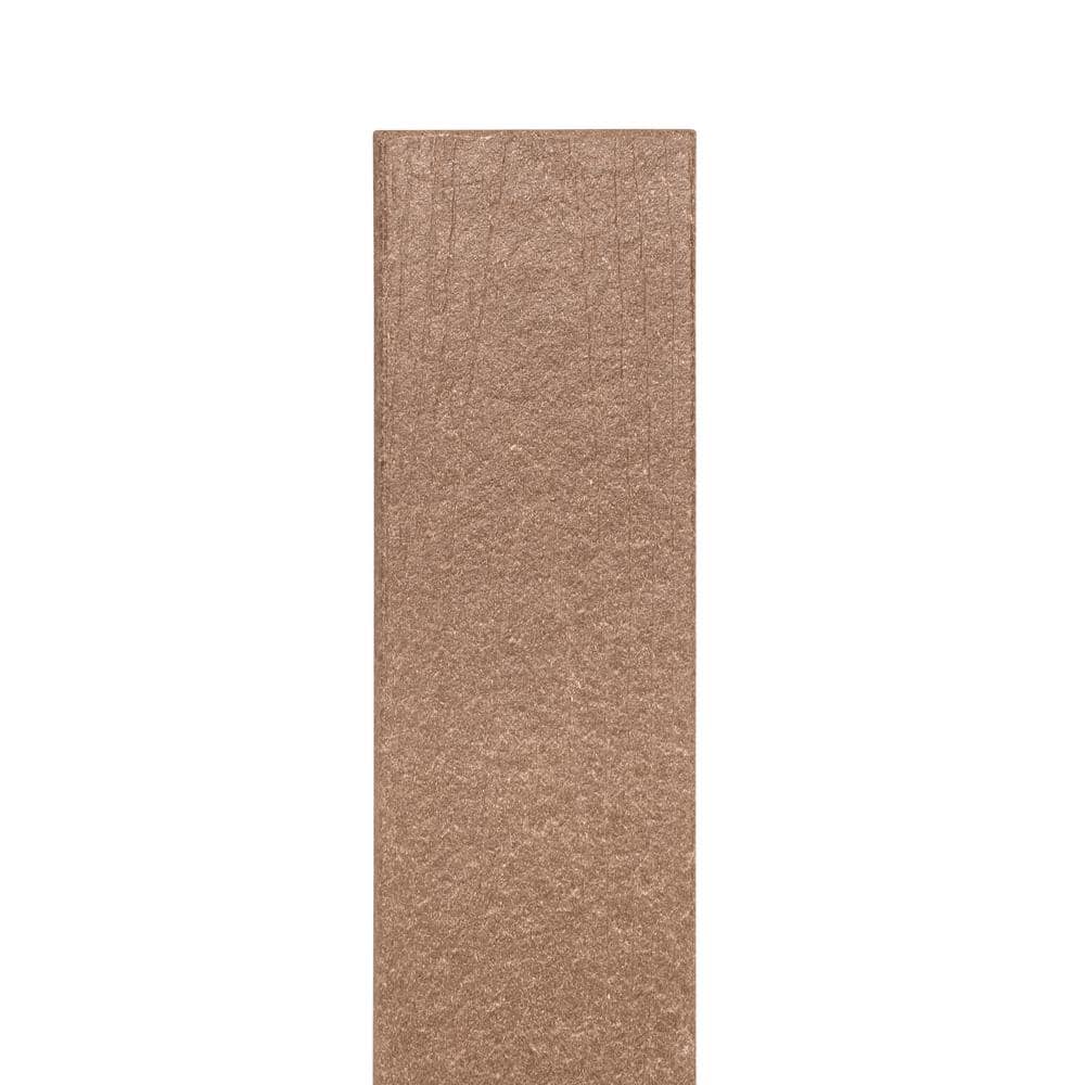 Composite Fence and Gate Picket - Square Top - Timber Brown (Brown) - 3/8in. x 5in. x 5 3/4ft. (7-Pack)