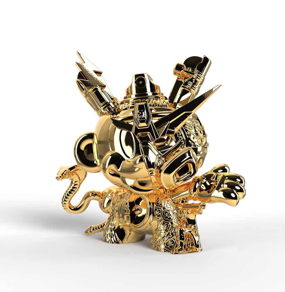 DCON 2024: 20th Anniversary Still Life Dunny 8" Art Figure by Tristan Eaton - Montana Gold Edition (Limited Edition of 300)