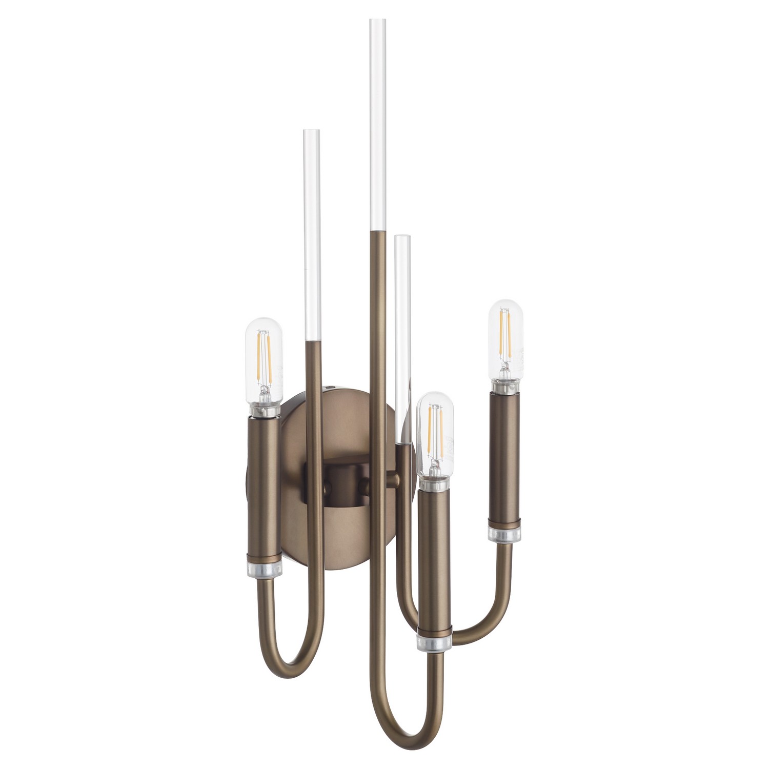 Dark Brass Three Light Wall Mount from the SUMMIT Collection