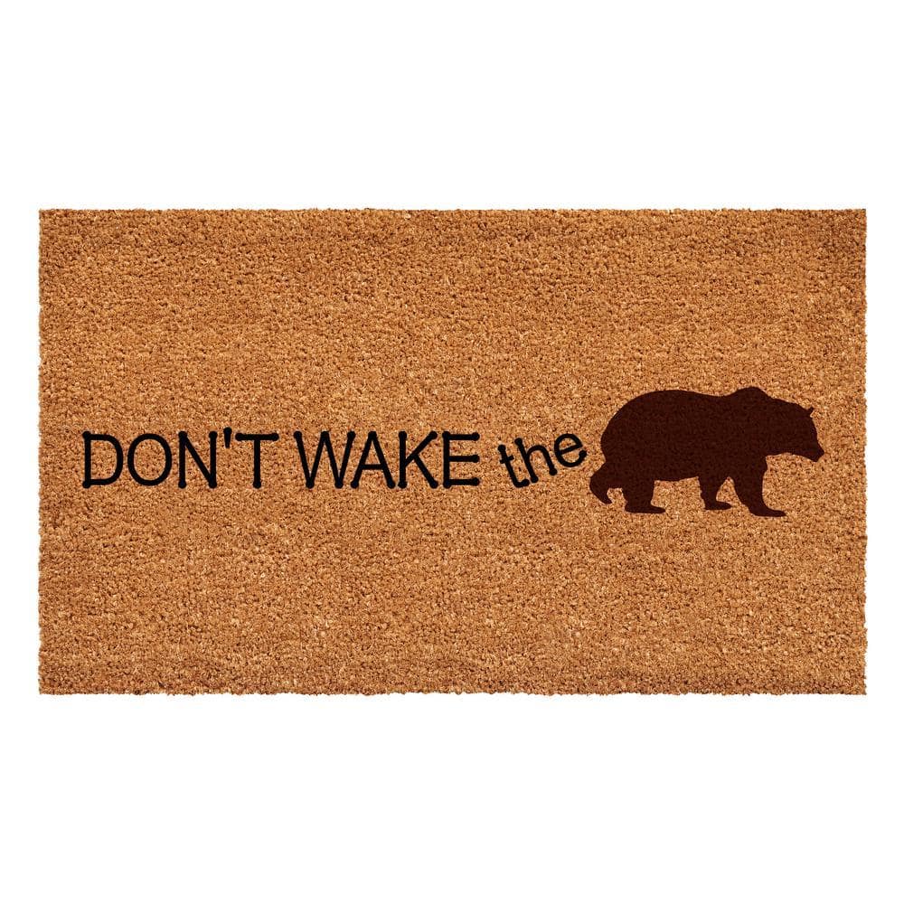 Don't Wake The Bear Doormat, 24" x 36"