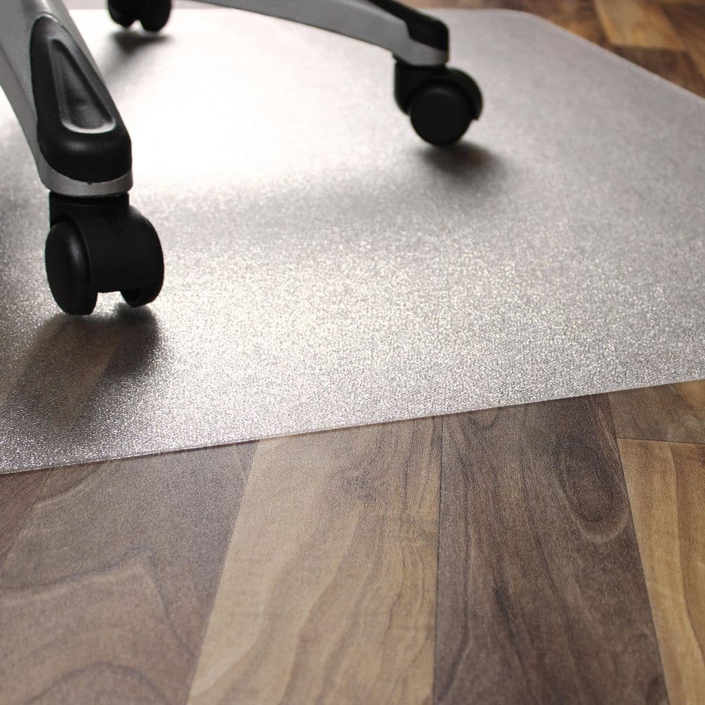 Ecotex BioPlus Clear 35in. x 47in. Polycarbonate Eco Friendly Carbon Neutral Rectangular Indoor Chair Mat for Hard Floor