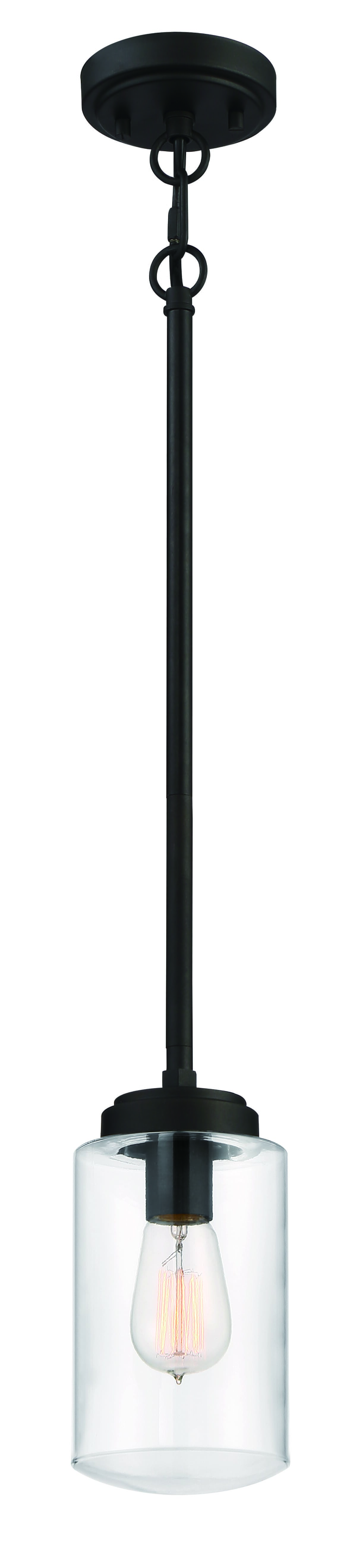 Espresso One Light Outdoor Pendant from the Crosspoint Collection