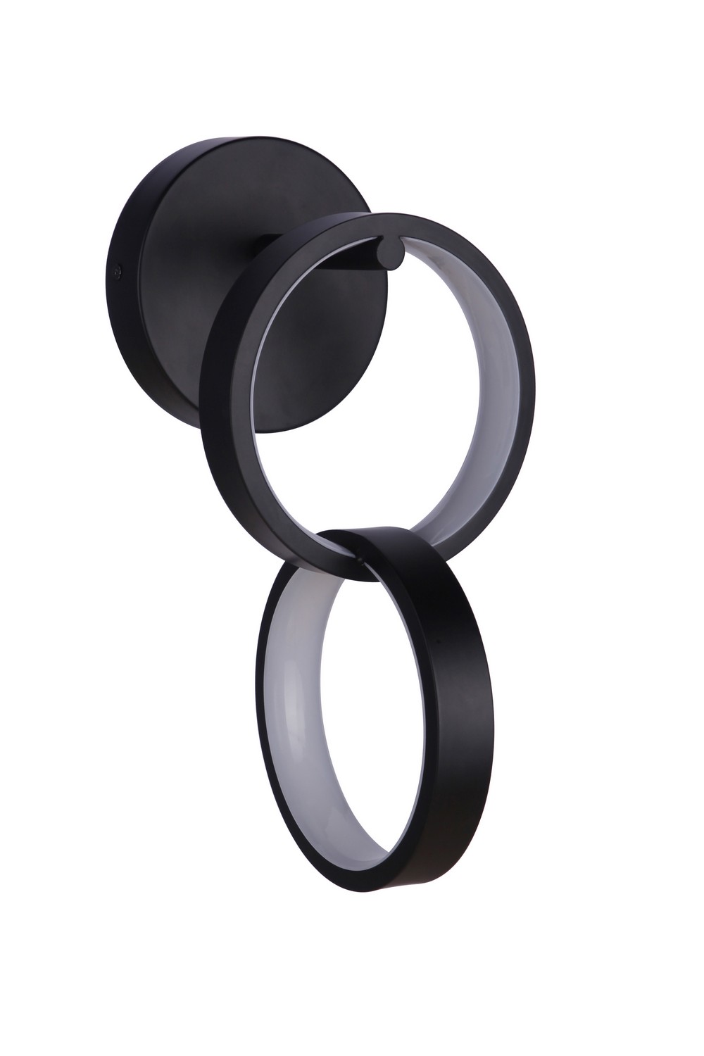 Flat Black LED Wall Sconce from the Context Collection