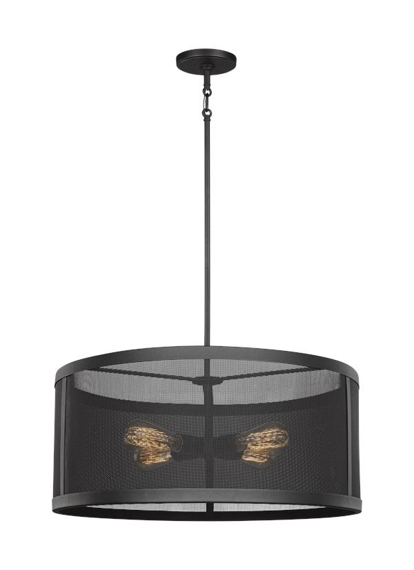 Gereon 4-Light Pendant in Black