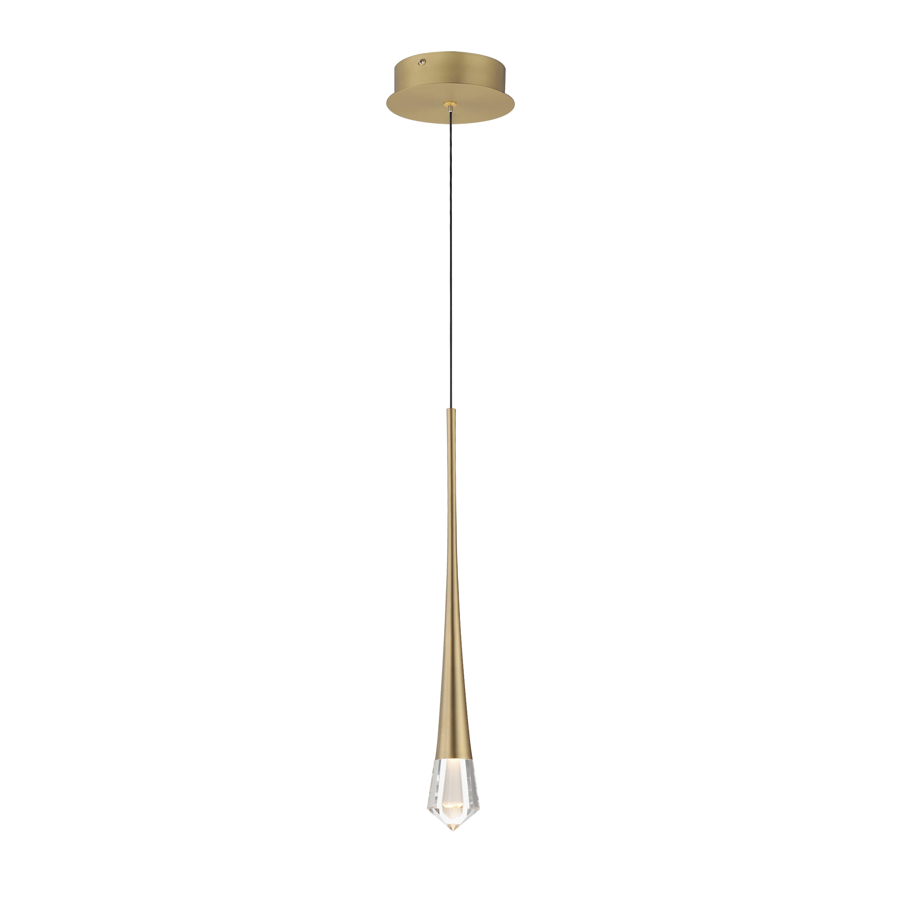 Gold LED Pendant from the Pierce Collection