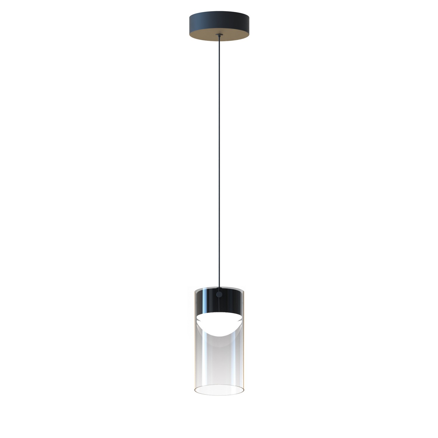 Gunmetal LED Mini Pendant from the Highball Collection