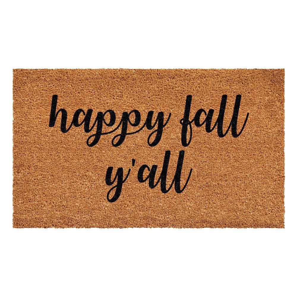 Hapy Fall Yall Doormat, 24" x 36"