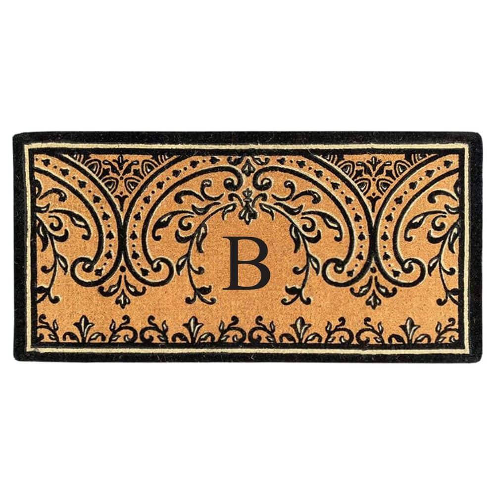 Heavy Duty Coir Easton 36 in. x 72 in. Monogrammed B Door Mat