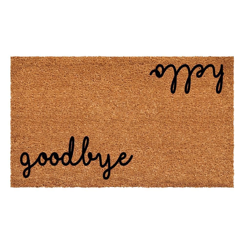 Hello Goodbye Doormat, 17" x 29"