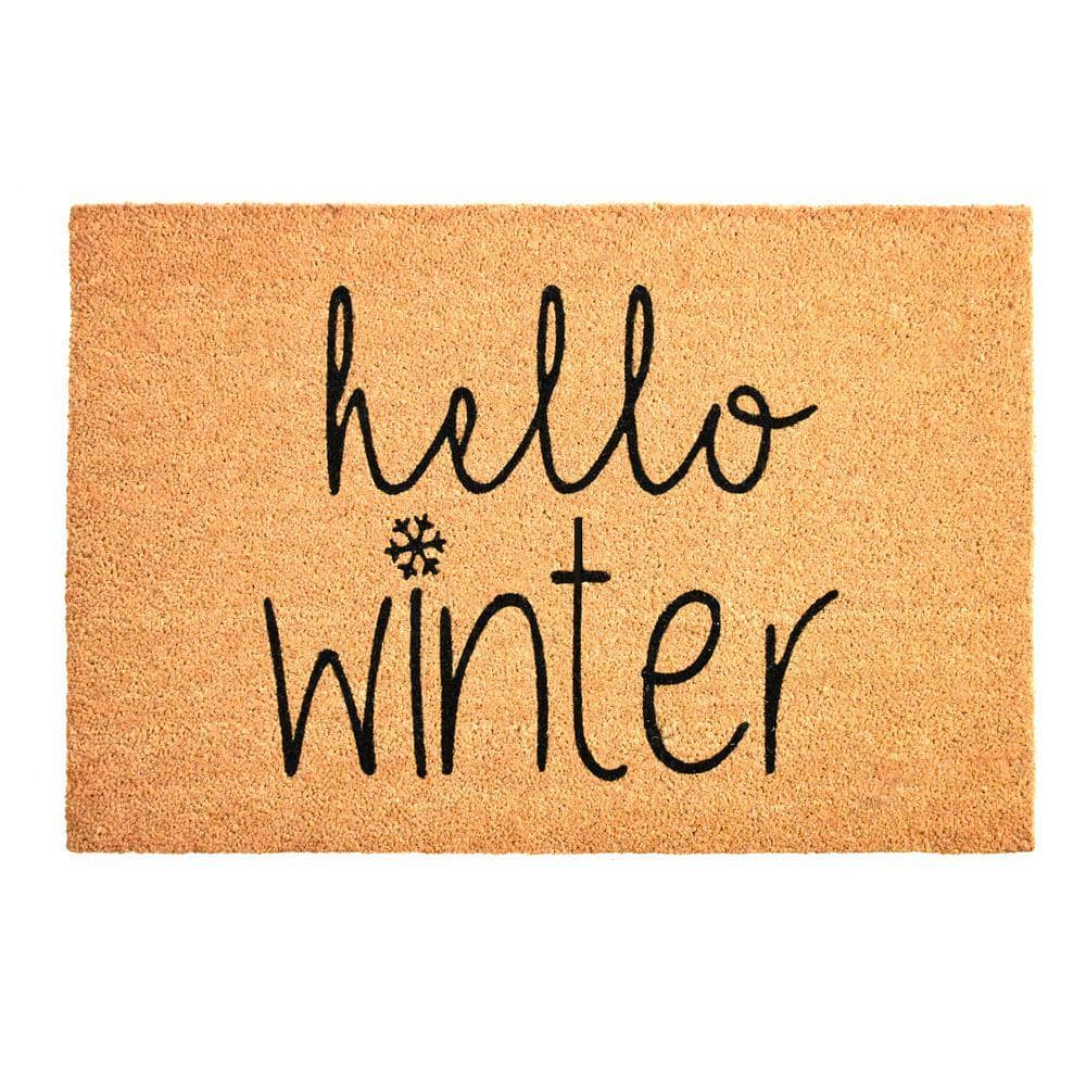 Hello Winter Doormat 24" x 36"