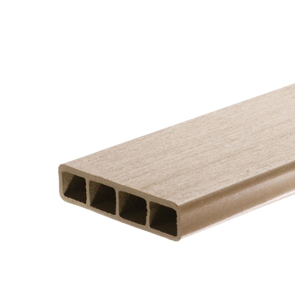 I.Dekk 1 in. x 5.25 in. x 3 in. Cool Sand Composite Deck Board Sample