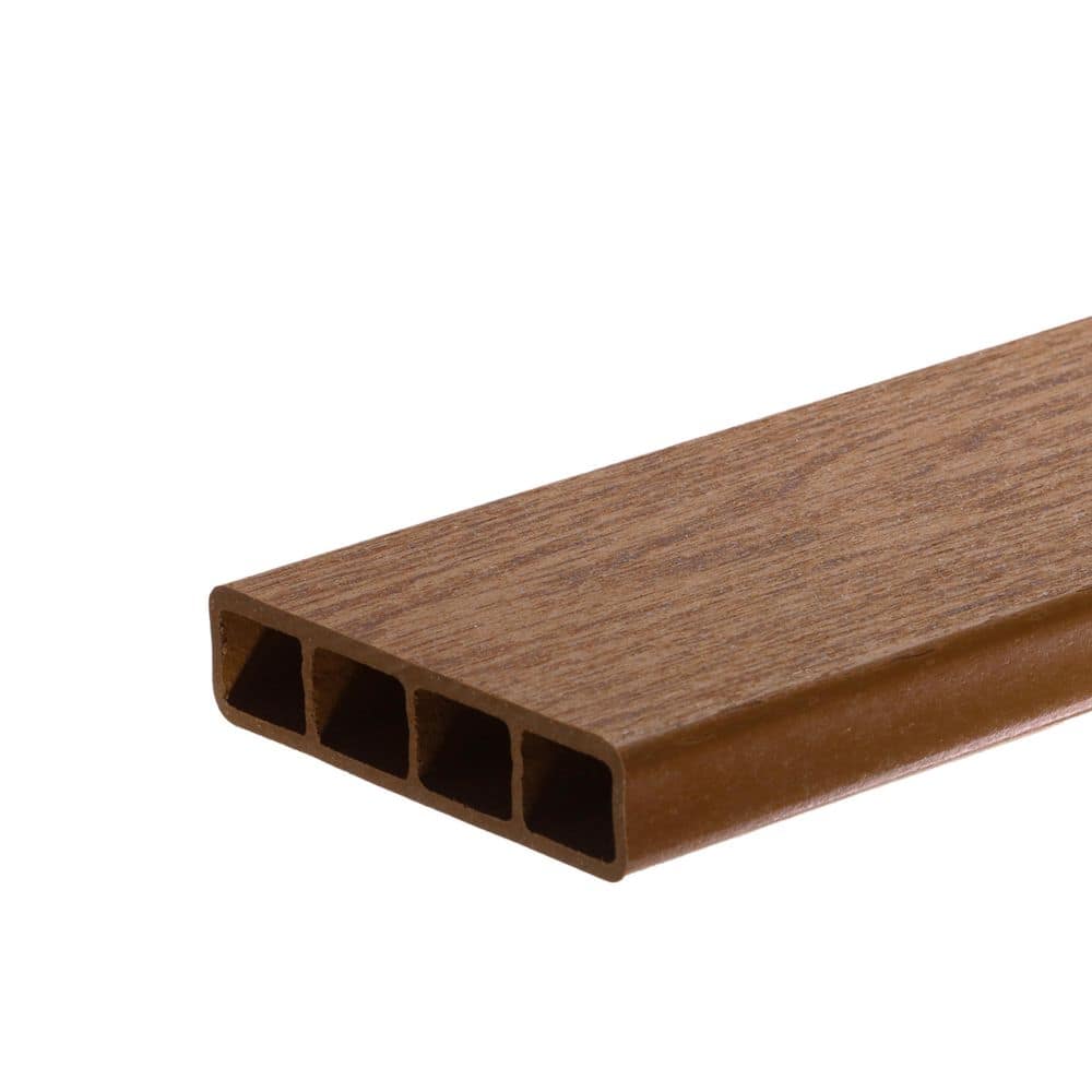 I.Dekk 1 in. x 6 in. x 16 ft. Rustic Red Solid Edge Composite Deck Board