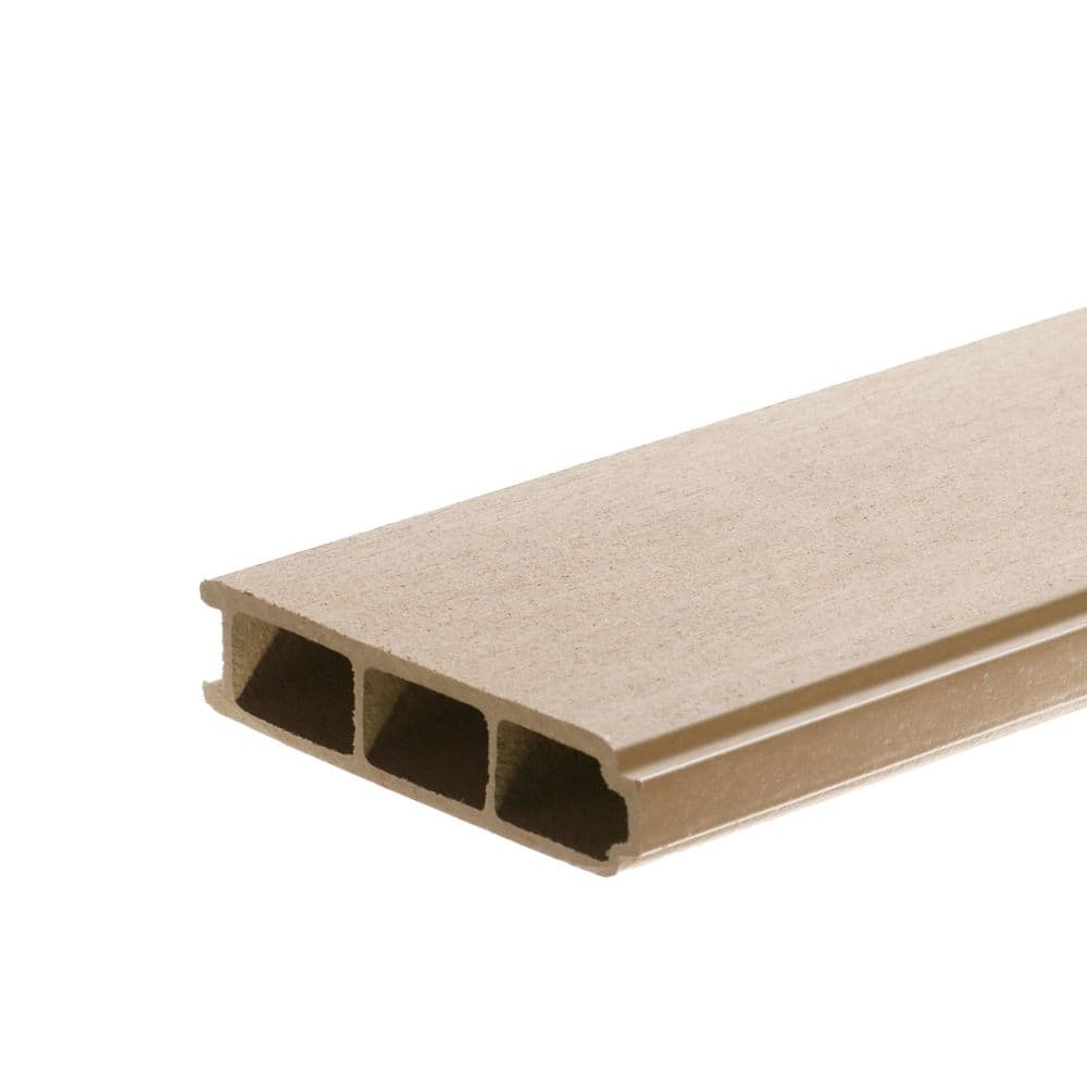 I.Dekk 1 in. x 6 in. x 20 ft. Cool Sand Tongue and Groove Edge Composite Deck Board