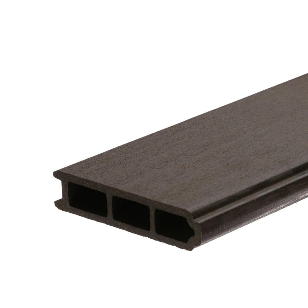 I.Dekk HD 1 in. x 6 in. x 16 ft. Walnut Tongue and Groove Edge Composite Deck Board