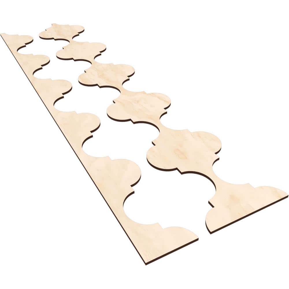 Marrakesh 47 in. H x 0.25 in. W Slatwall Panels in Birch 12-Pack
