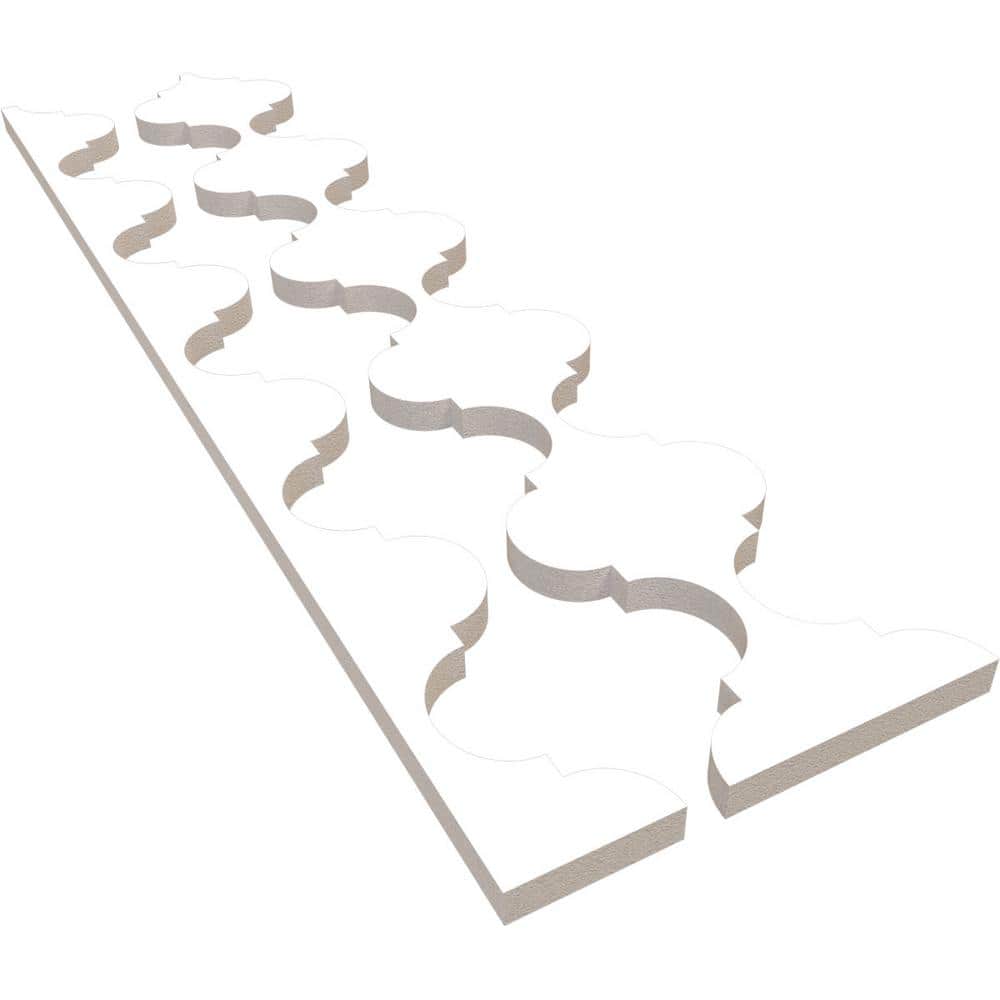 Marrakesh 47 in. H x 1 in. W Slatwall Panels in PVC 12-Pack