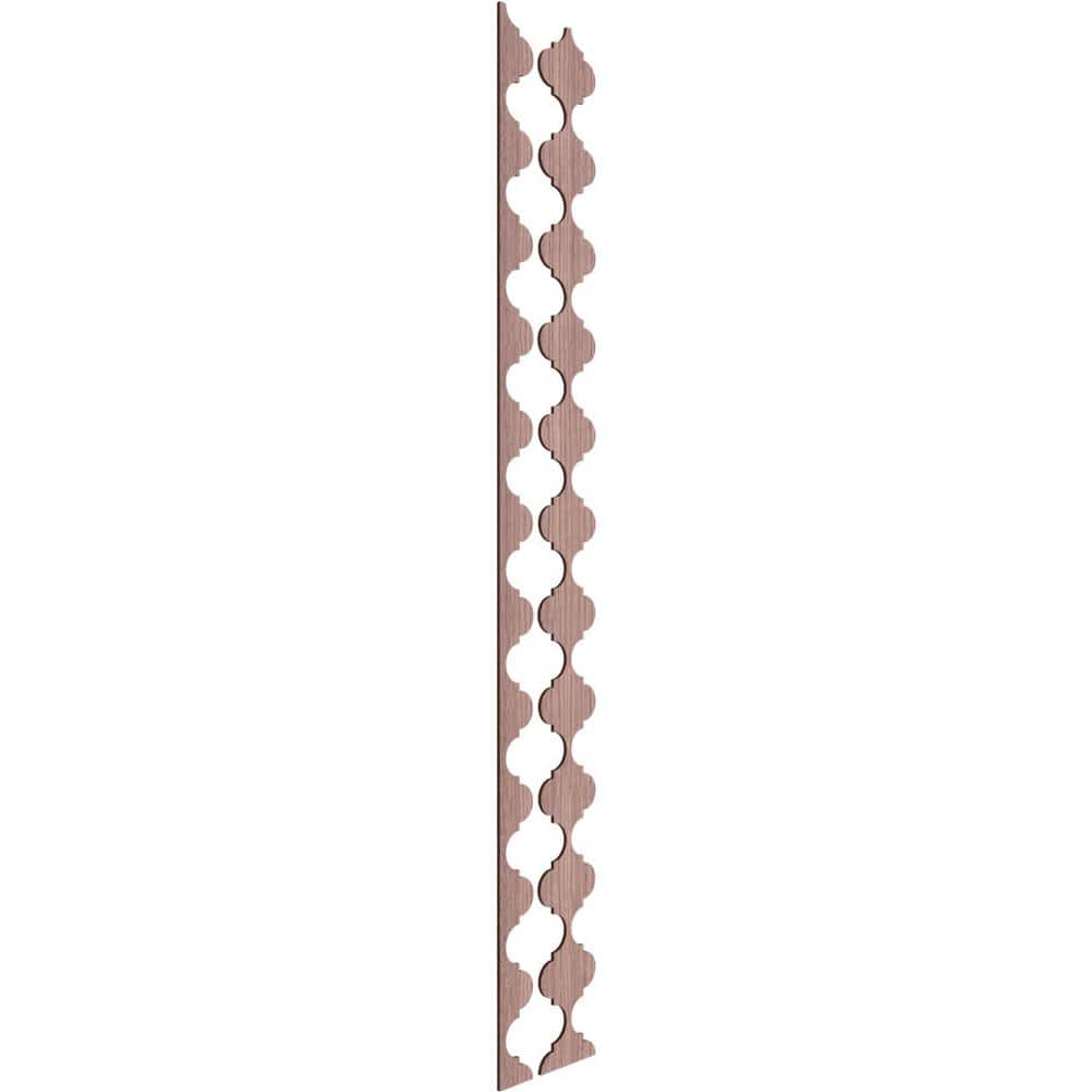 Marrakesh 94 in. H x 0.375 in. W Slatwall Panels in Walnut 12-Pack