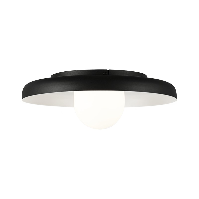 Matte Black LED Ceiling Mount from the Creston Collection