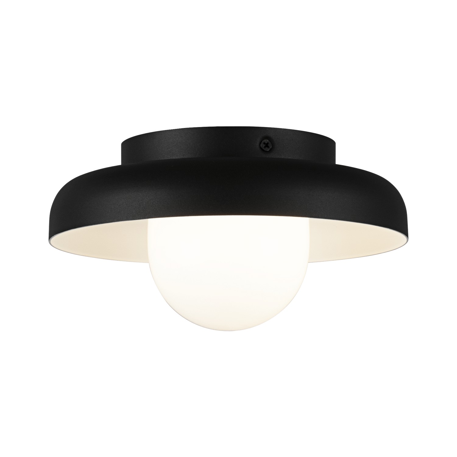 Matte Black LED Ceiling Mount from the Creston Collection