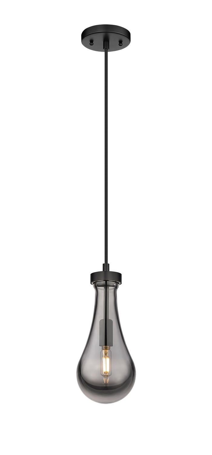 Matte Black LED Pendant from the Downtown Urban Collection