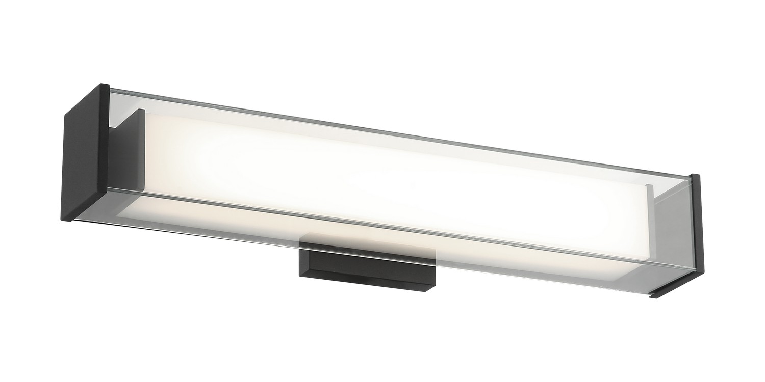 Matte Black LED Wall Sconce from the Cardenne Collection