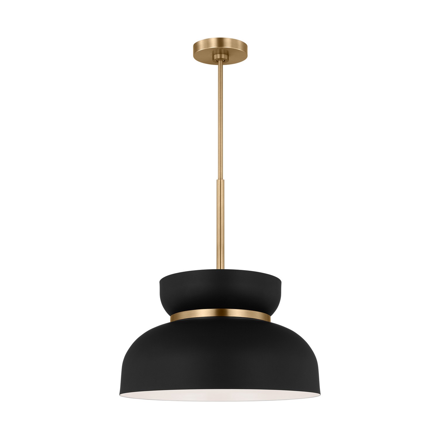 Midnight Black One Light Pendant from the Pemberton Collection