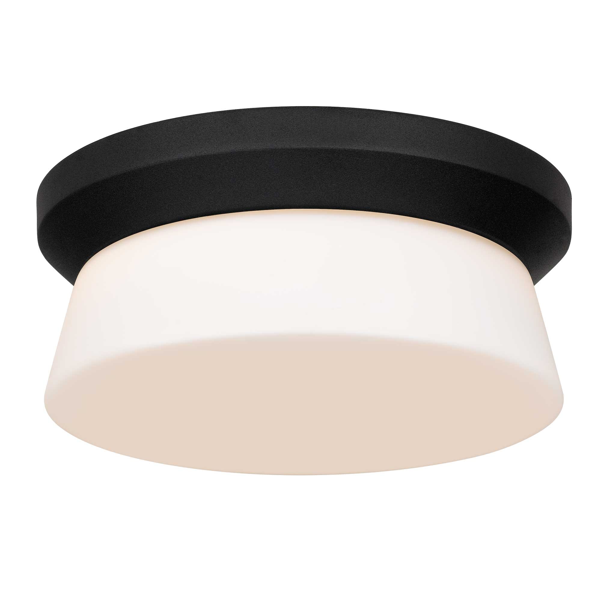 Multi Color-Temp Skirt LED Flush Mount in Sand Black