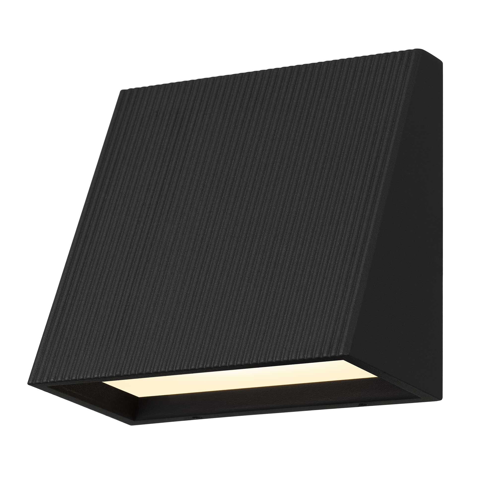 Multi Color-Temp Slant LED Wall Sconce in Sand Black