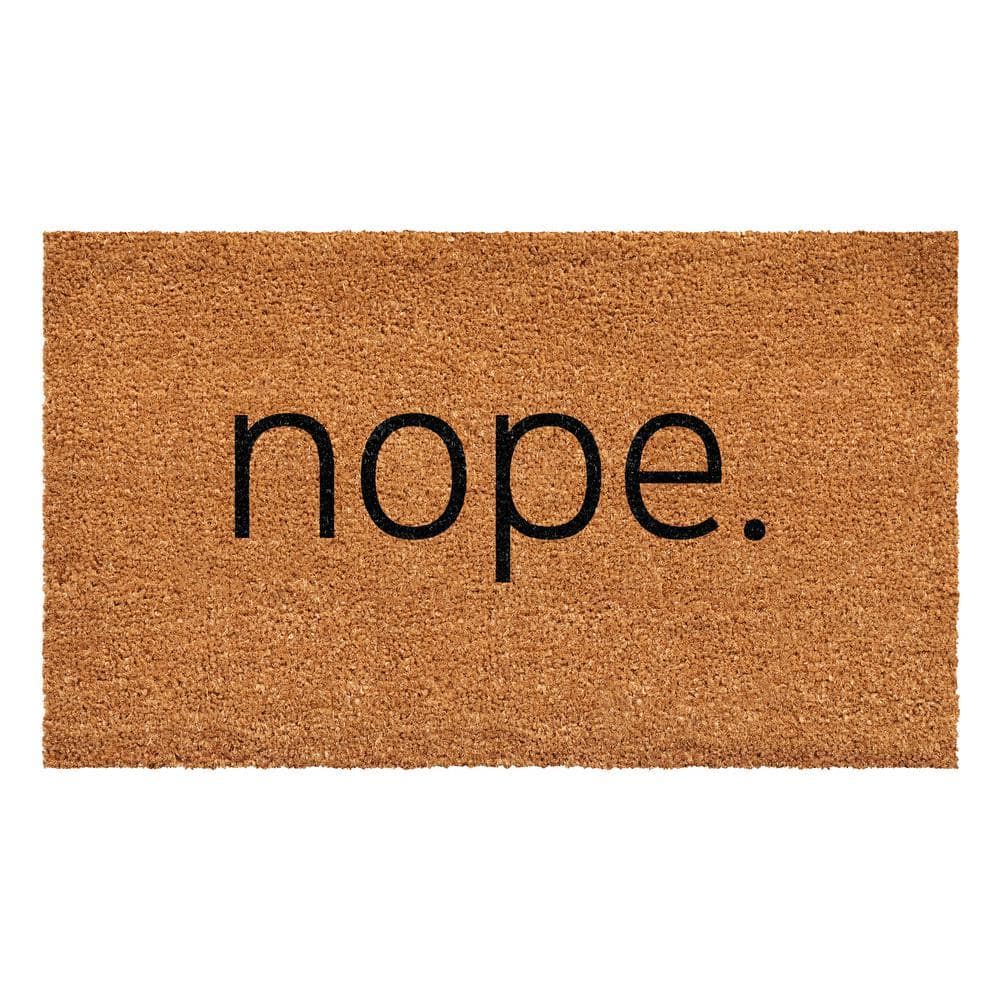 Nope Doormat, 12" x 24"