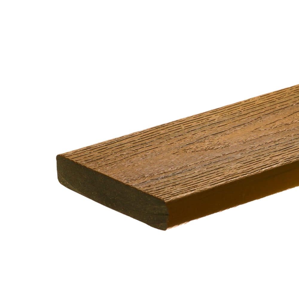 Optima Dekk 1 in. x 6 in. x 12 ft. Warm Cedar Solid Edge Composite Deck Board