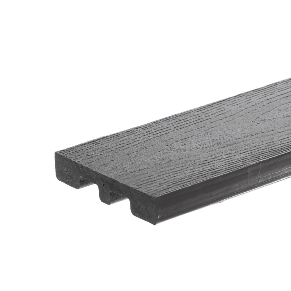 Optima Dekk LT 1 in. x 6 in. x 16 ft. River Stone Solid Edge Edge Composite Deck Board