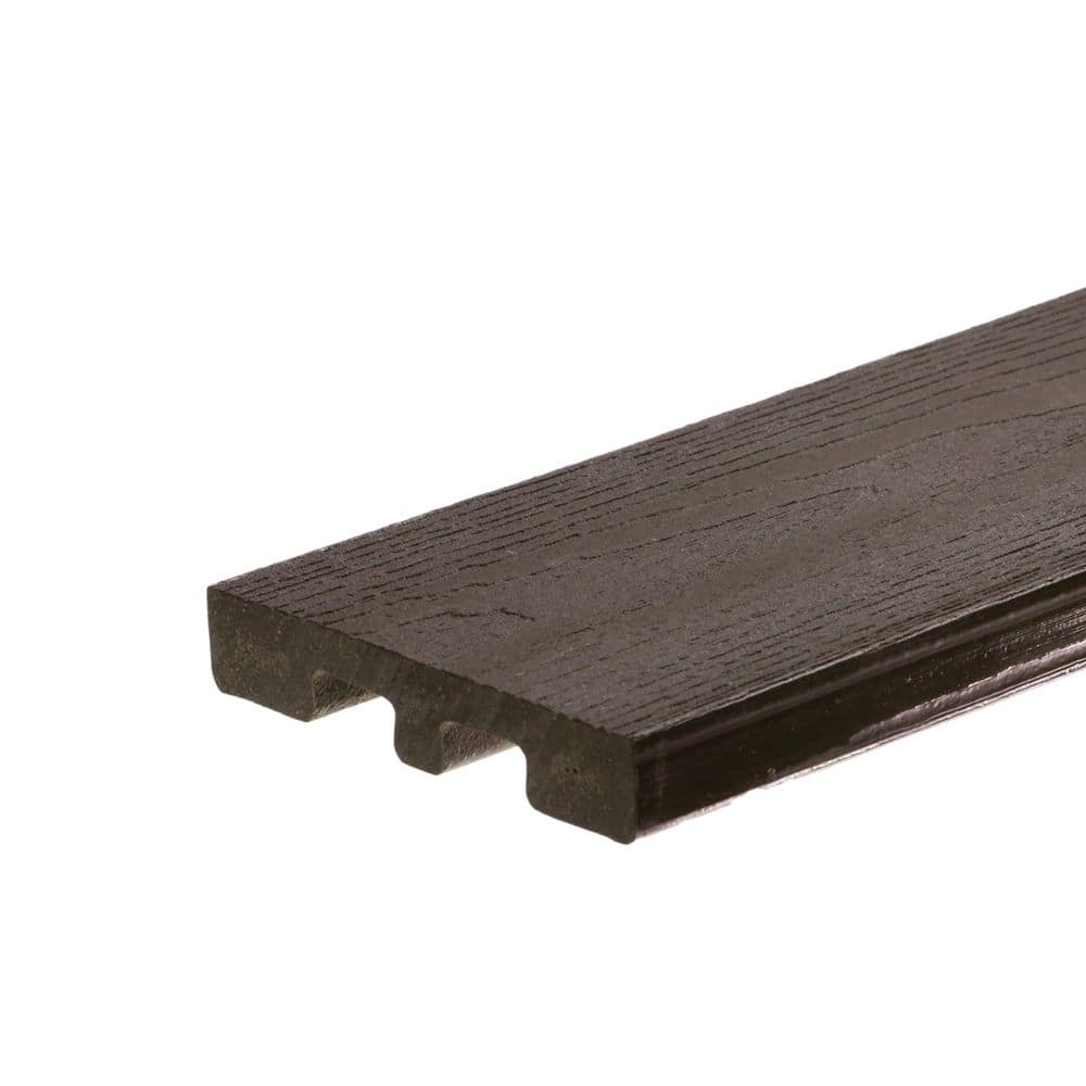 Optima Dekk LT 1 in. x 6 in. x 16 ft. Tree Bark Solid Edge Edge Composite Deck Board
