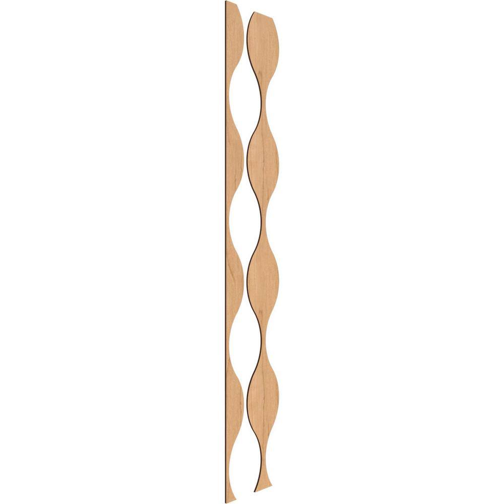Ozark 94 in. H x 0.375 in. W Slatwall Panels in Maple 9-Pack