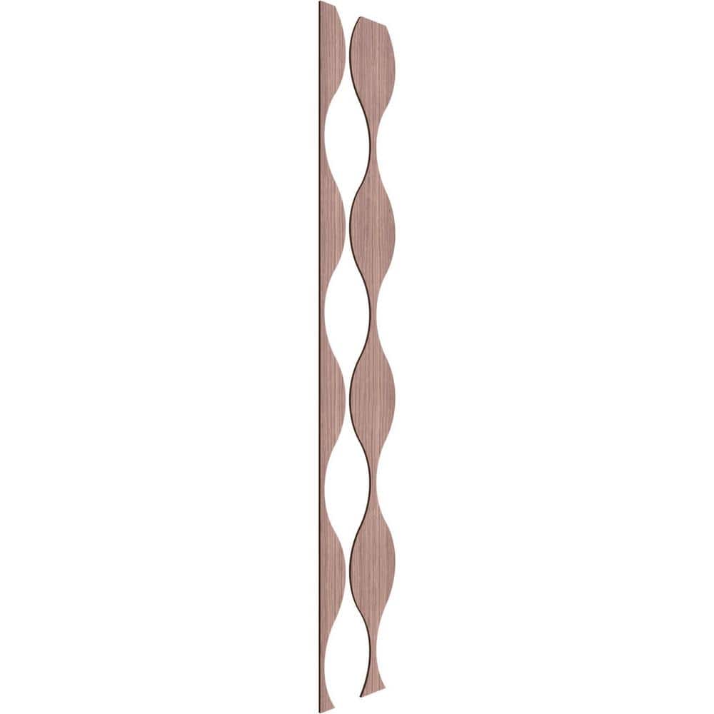 Ozark 94 in. H x 0.375 in. W Slatwall Panels in Walnut 9-Pack